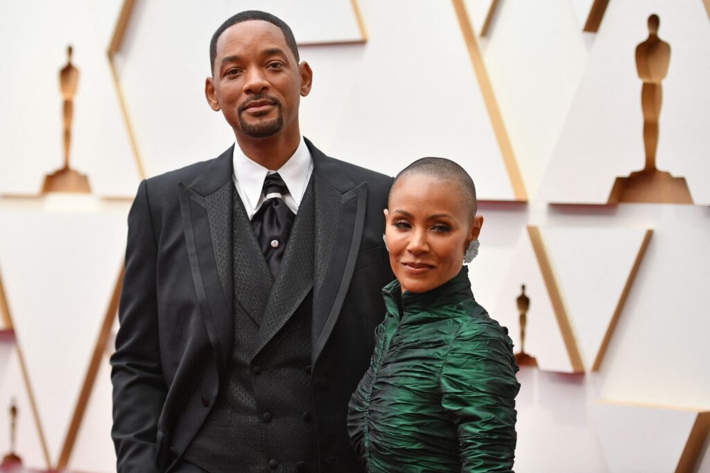 Will Smith with wife